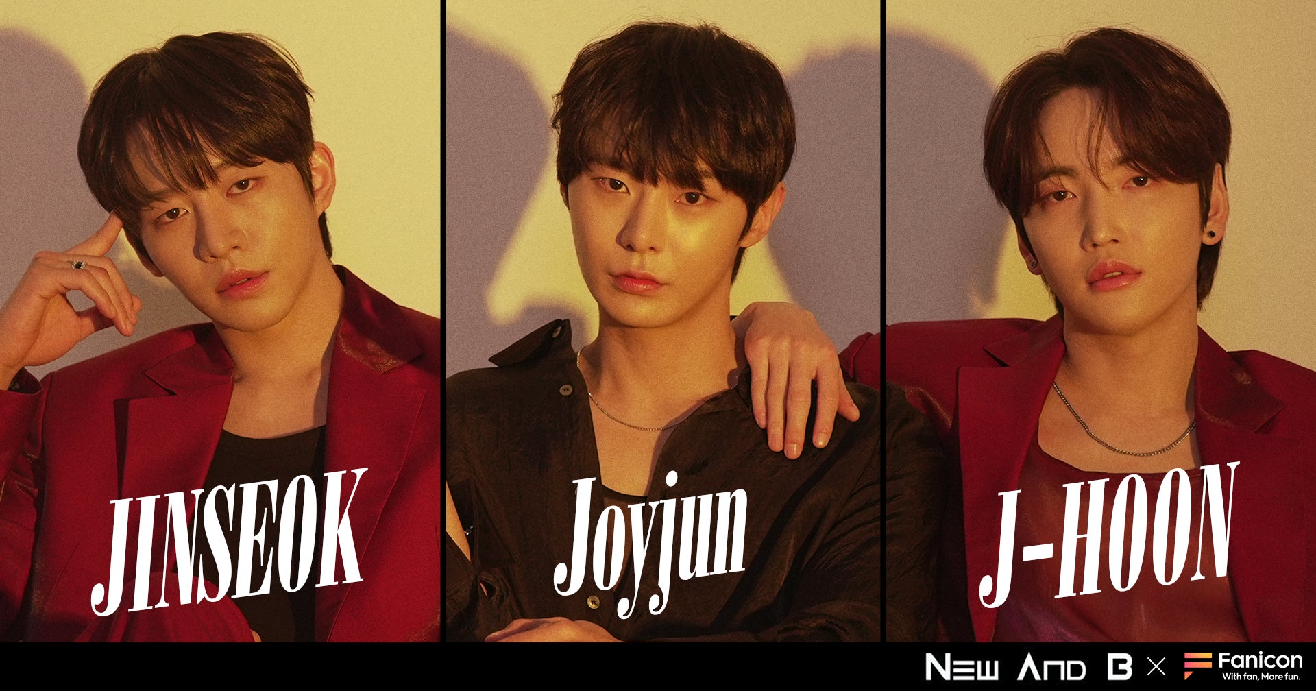 韓国ボーイズグループ「New And. B」メンバー3名がFaniconでソロファンコミュニティをオープン 韓国ボーイズグループ「New And. B」メンバー3名がFaniconでソロファンコミュニティをオープン