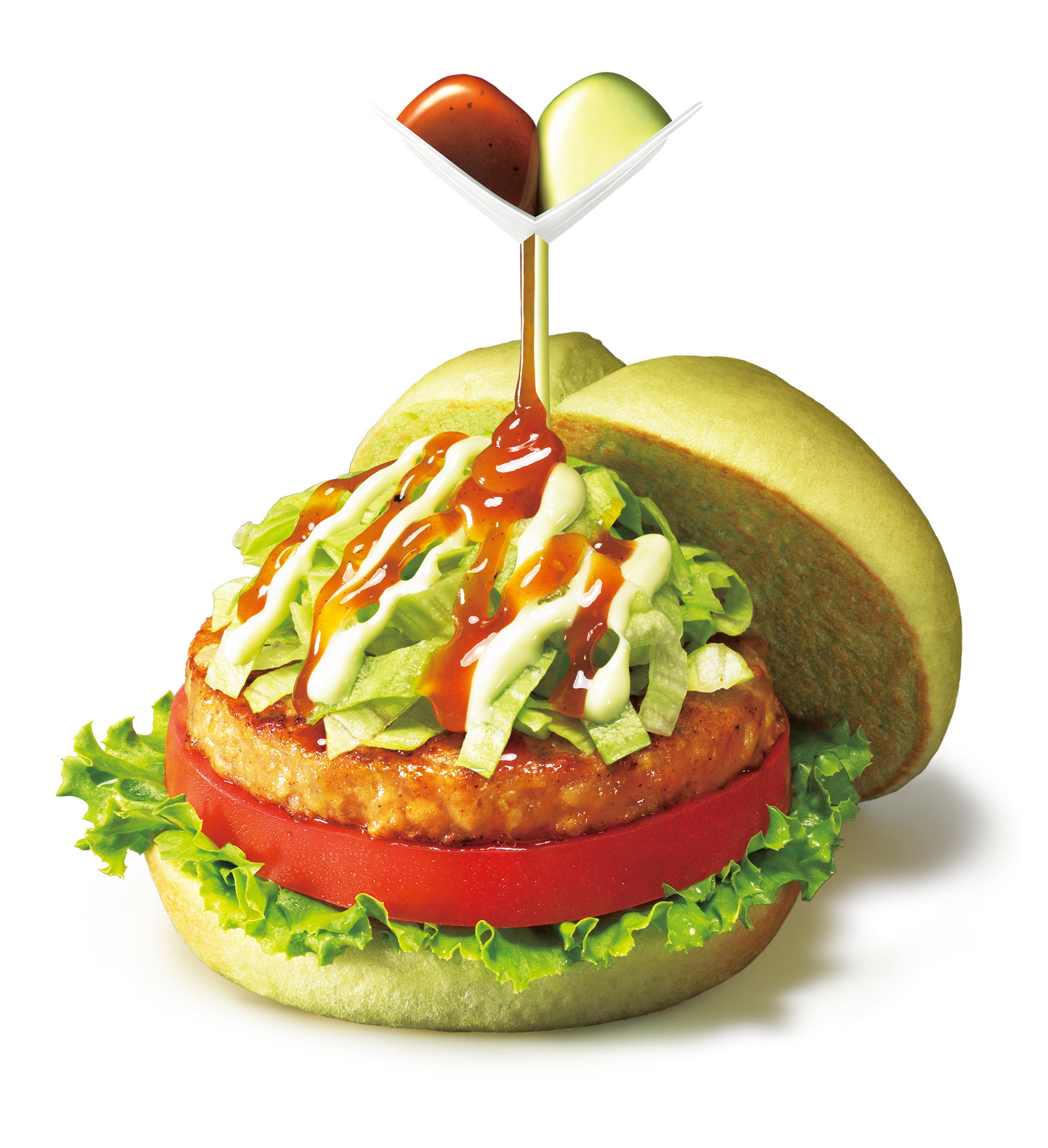 主要原材料に動物性食材不使用のバーガー 「グリーンバーガー＜テリヤキ＞」