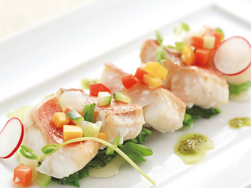 白身魚のソテー ピストーソース