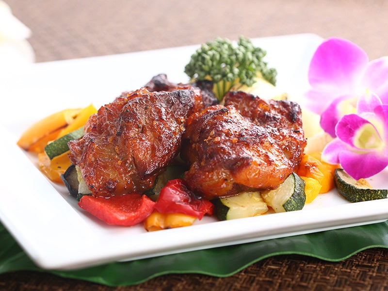 軟骨ソーキとグリル野菜のバーベキュー仕立て