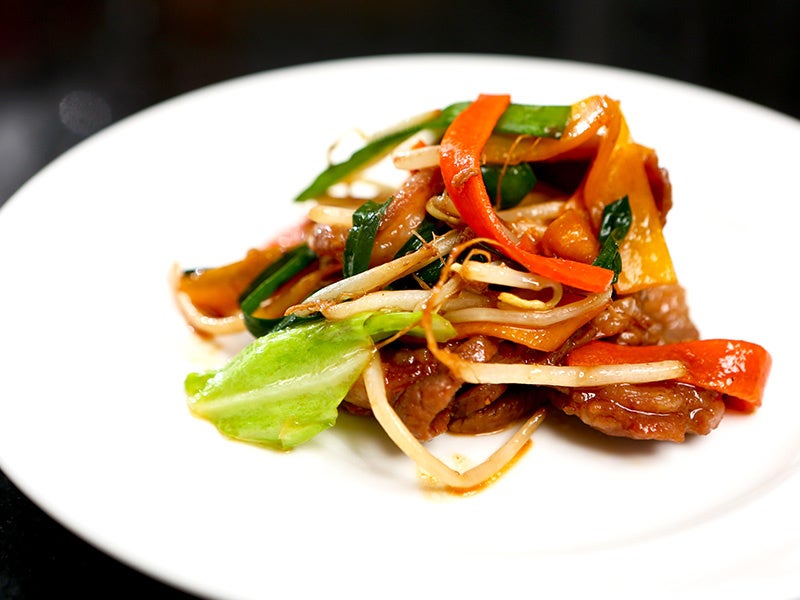 牛肉と野菜のプルコギ