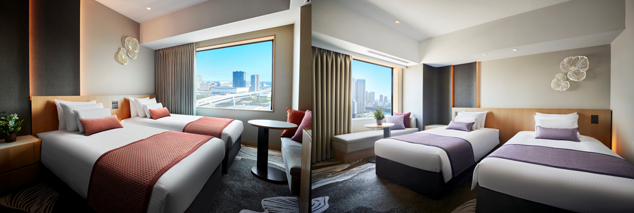 左：モデレートツインプラス　右：スーペリアツインプラス