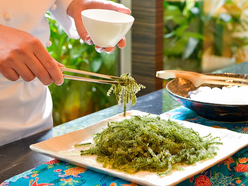 ブチブチ海ぶどう＆セーイカ丼