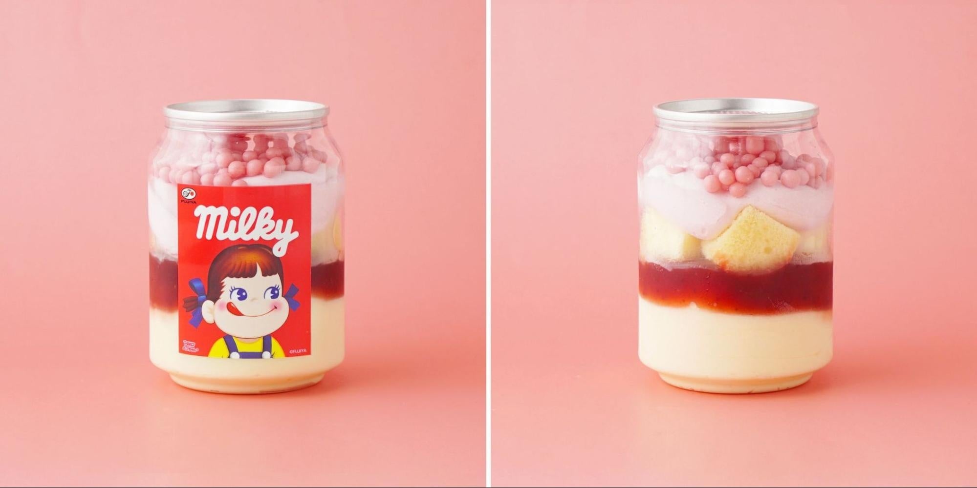 Cake.jpと不二家のロングセラー商品「ミルキー」がコラボし