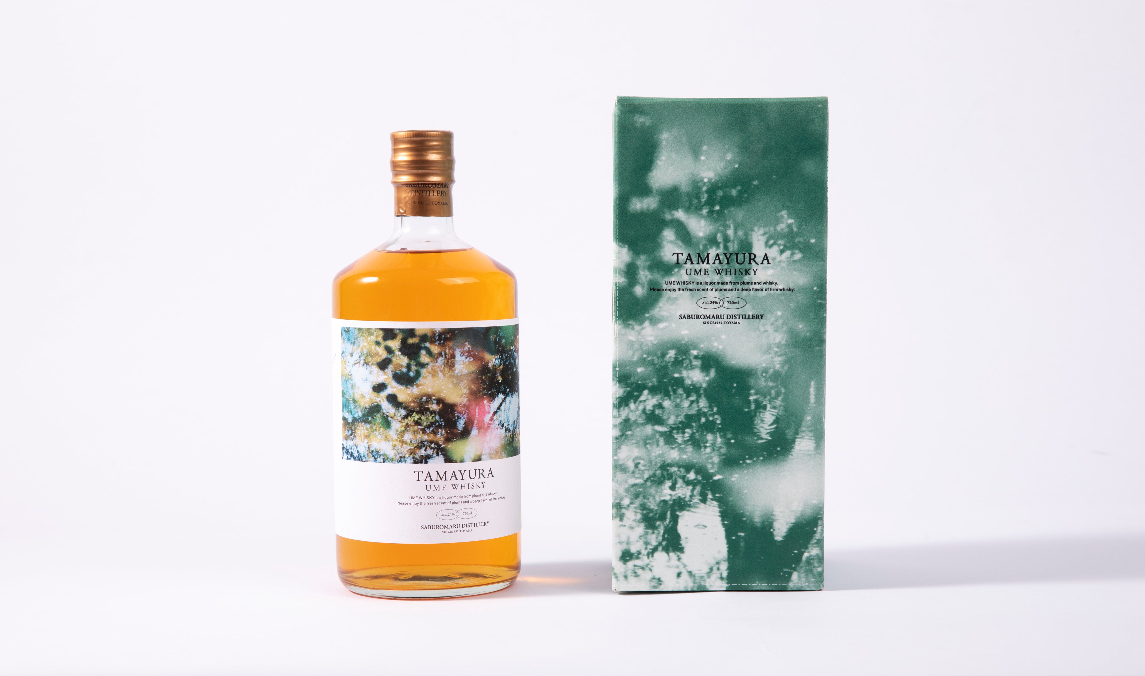 プライベートブランド「玉響（たまゆら）」梅ウイスキーのラベルデザイン