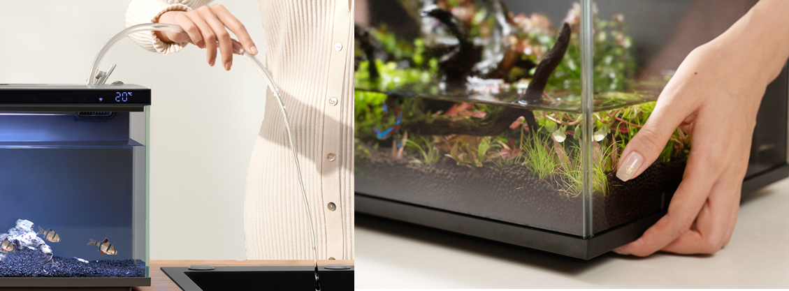 Biorium IoT搭載 スマート水槽 オールインワン Amazon | Biorium IoT搭載 スマート水槽 オールインワン 45cm 保証1年