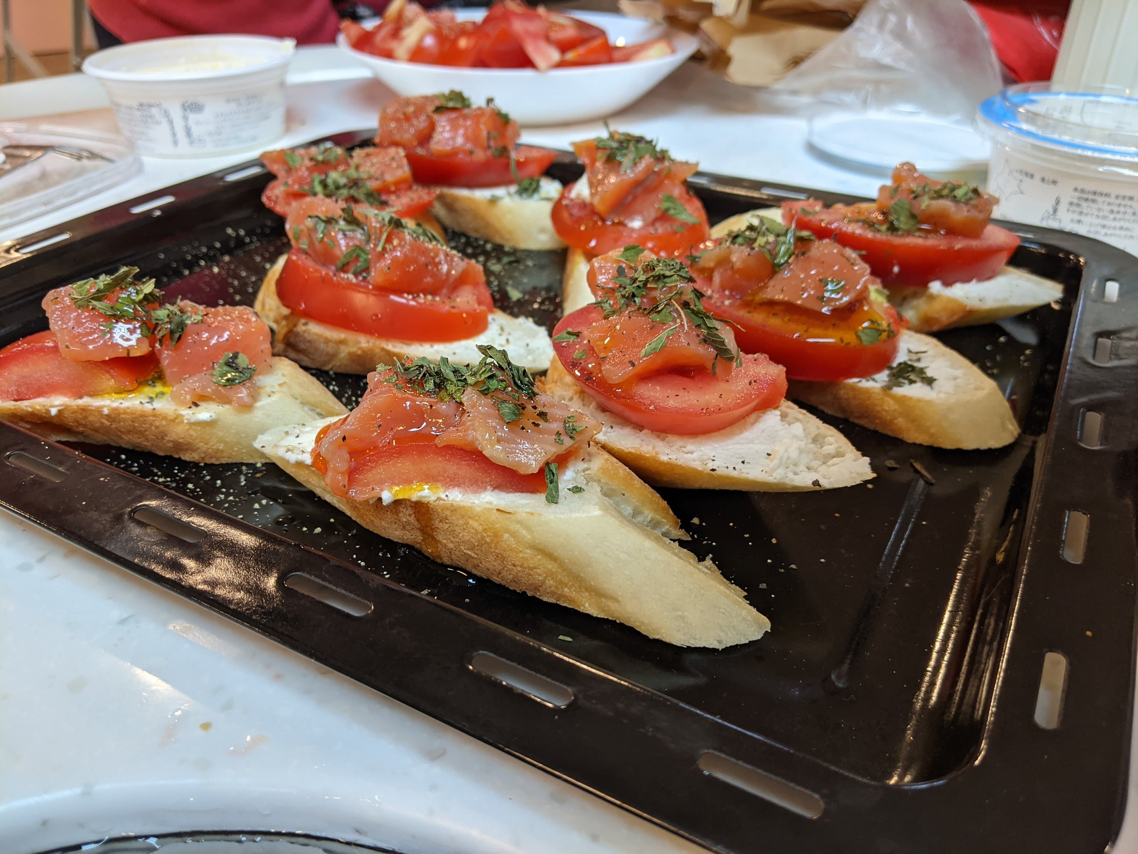 北海道の食材を使って共同で作った料理