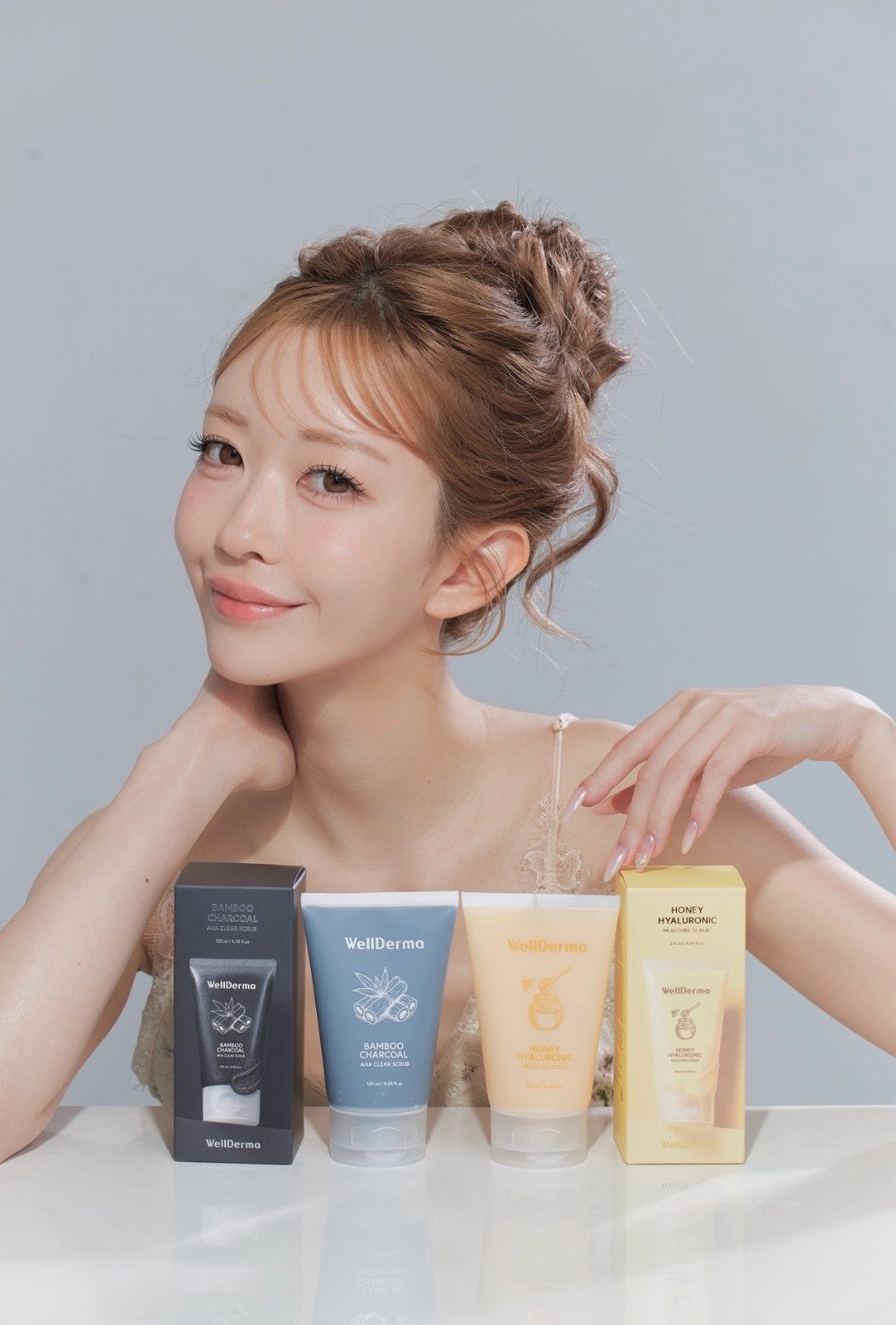 WELLDERMA×りあ、共同開発のフェイススクラブ2種が新登場！ざらつきケアで、メイクをもっと楽しく。