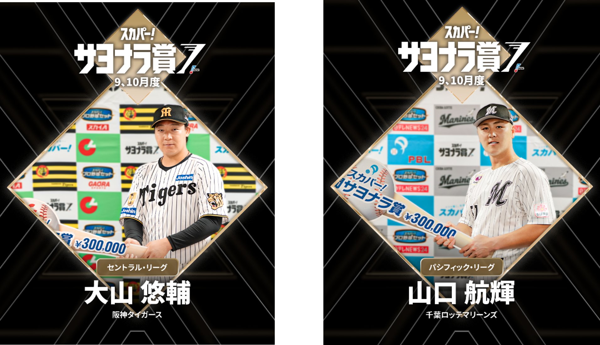 9、10月度「スカパー! サヨナラ賞」受賞選手が決定！