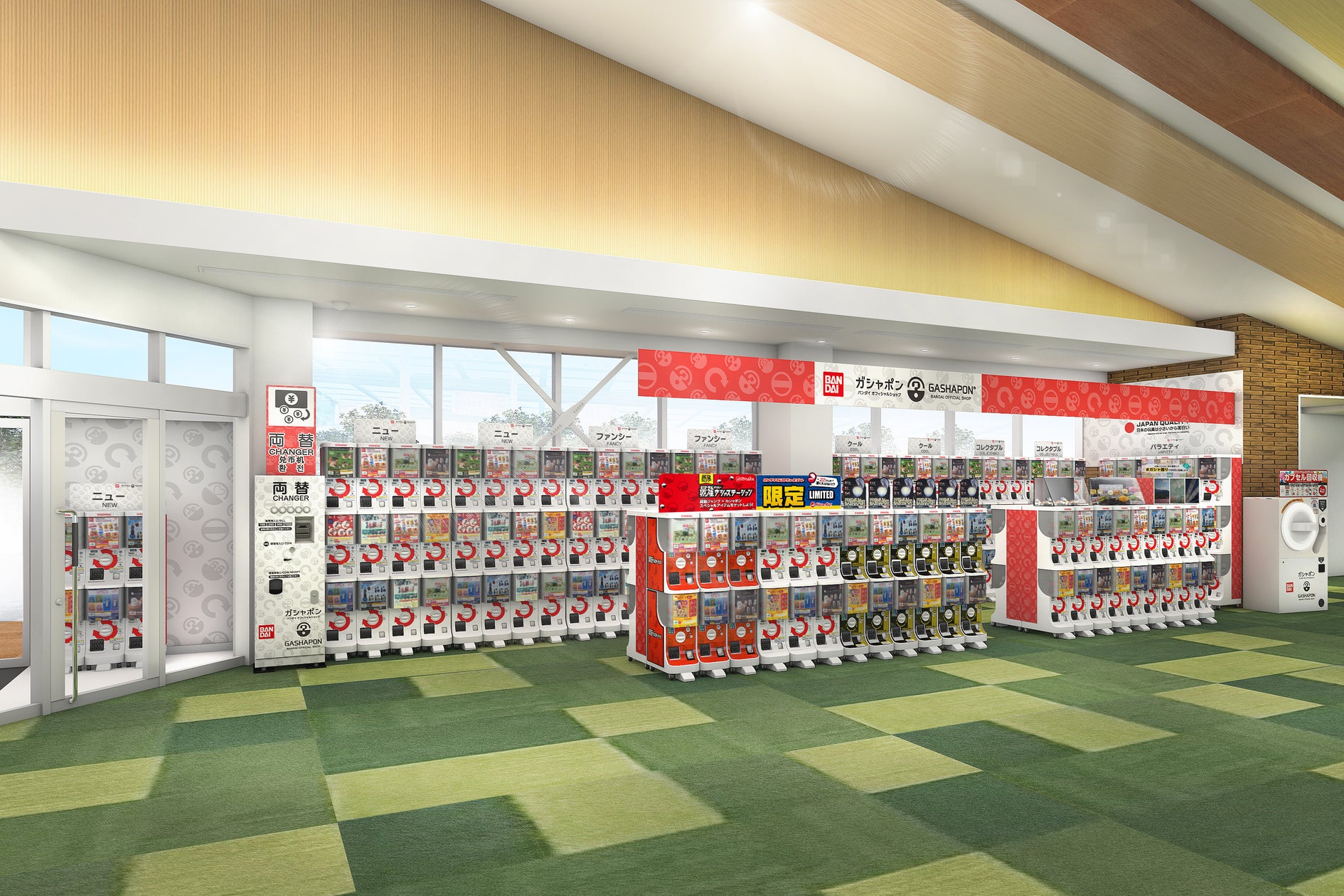 ガシャポンバンダイオフィシャルショップ セントラルシネマ三光店オープン