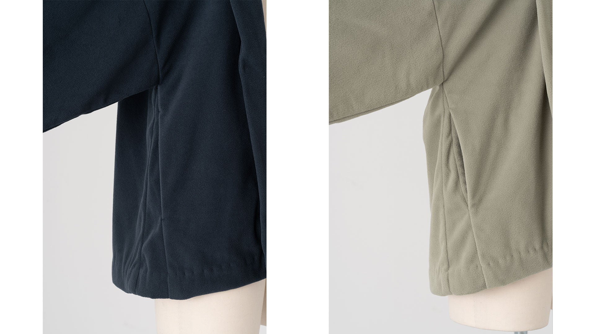 OUTDOOR KIMONO Micro Fleece HAORI Navy／Grey