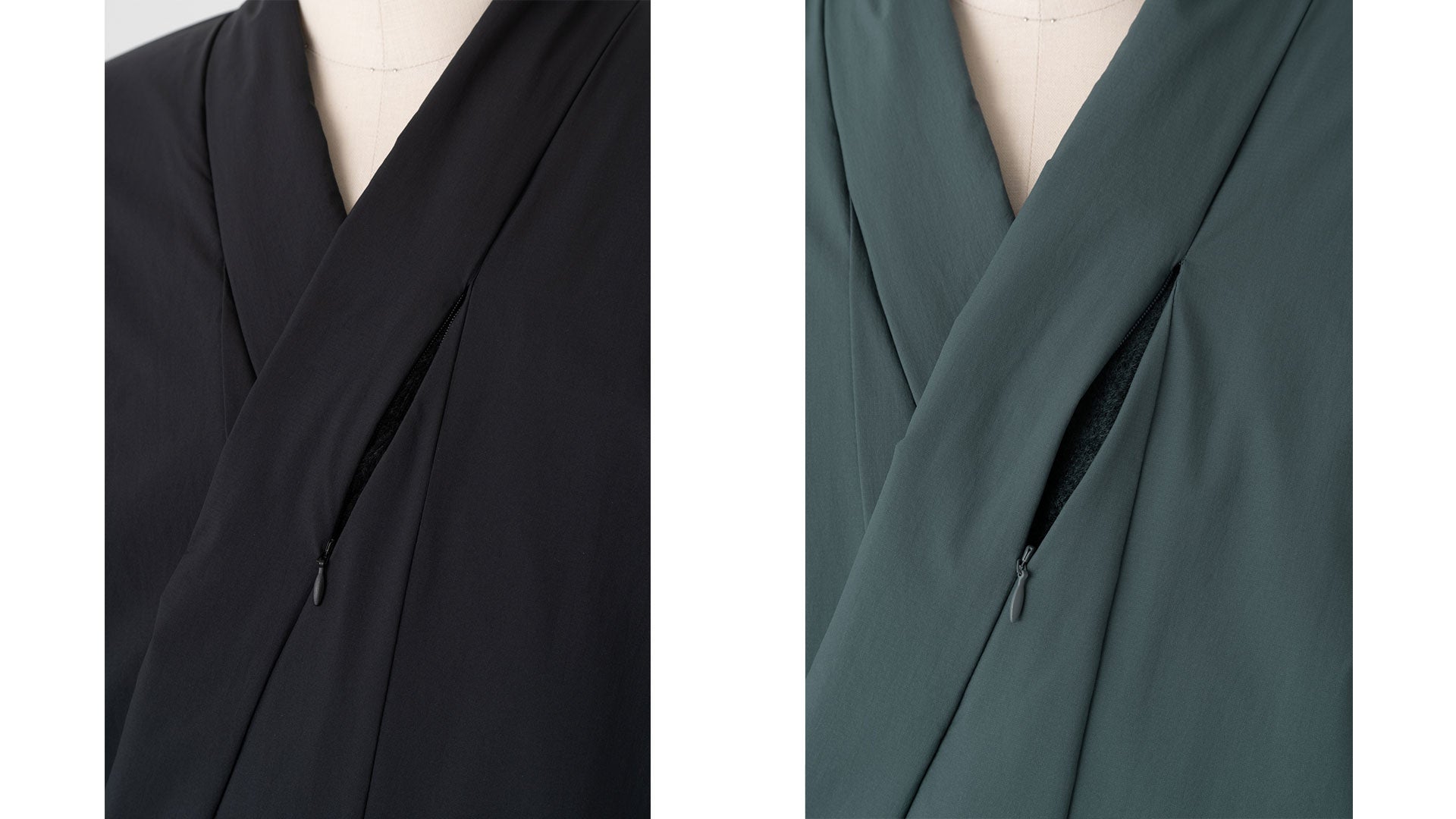 OUTDOOR KIMONO 2L Octa Black／Slate Blue