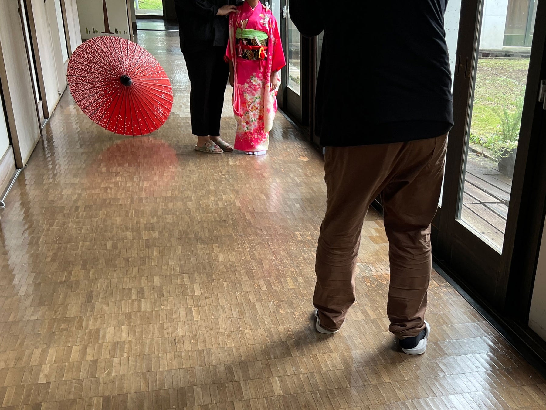 職員の方と