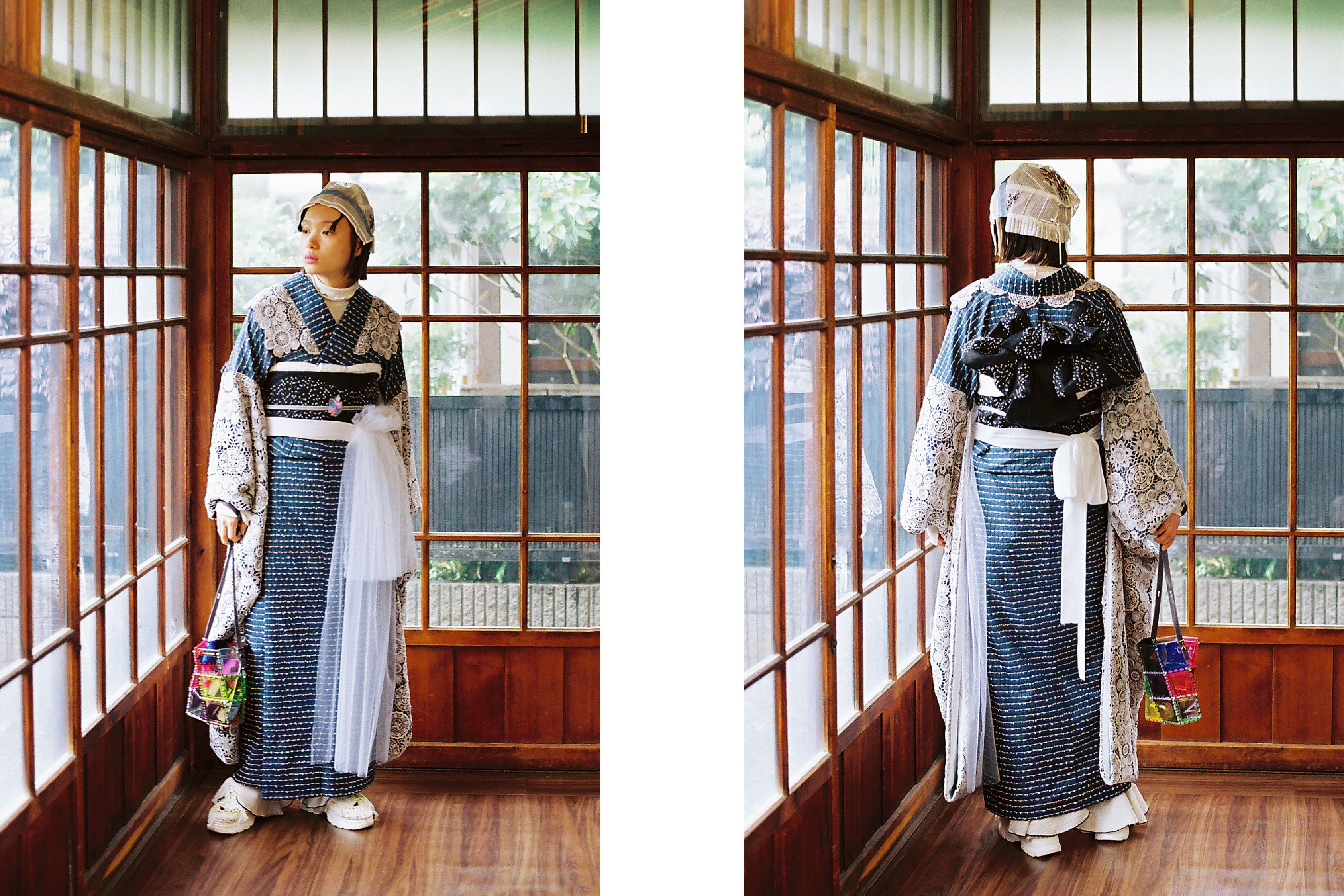 ◆店主私物の名品コレクション◆新品・仕立て上がりの完品！◆西陣織番号2219『佐々木織物』誂製　上質な漆黒の帯地に花菱文様が見事◆