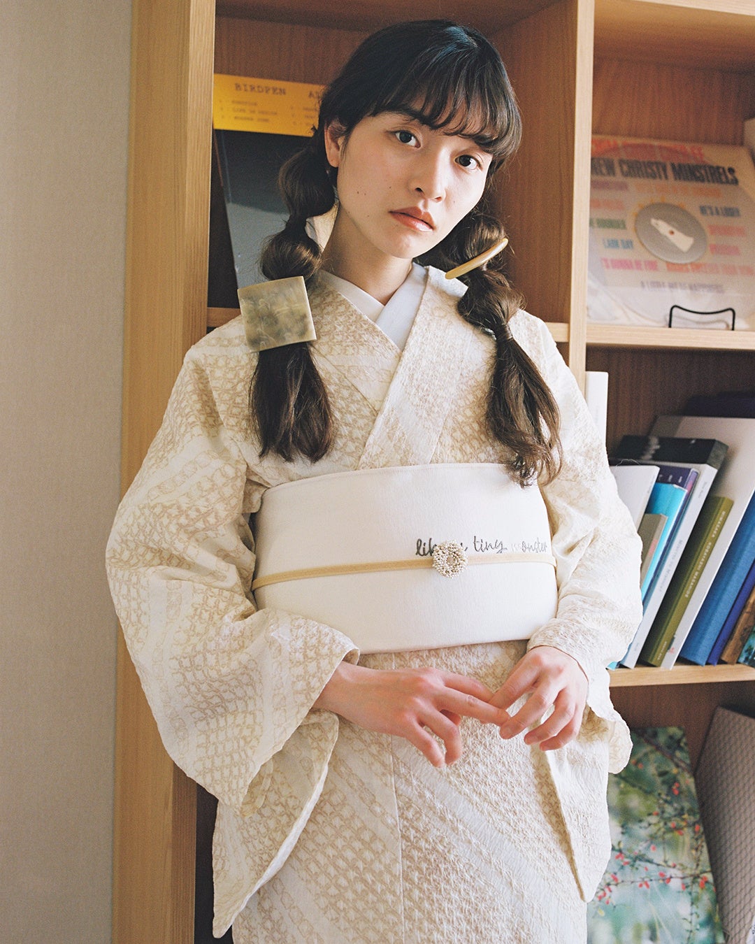 絞りゆかた「ななめ」¥79,200(税込・仕立て付き)