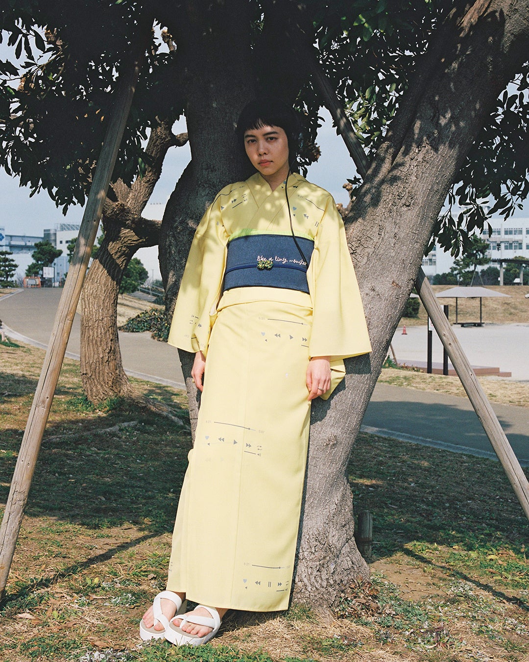 洗えるゆかた「プレイリスト」 ¥55,000(税込・仕立て付き)