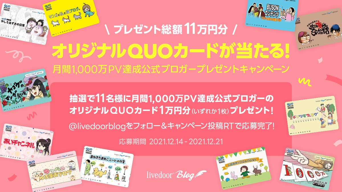 ライブドアブログ、月間1,000万PV達成公式ブロガーが11人突破！11人の