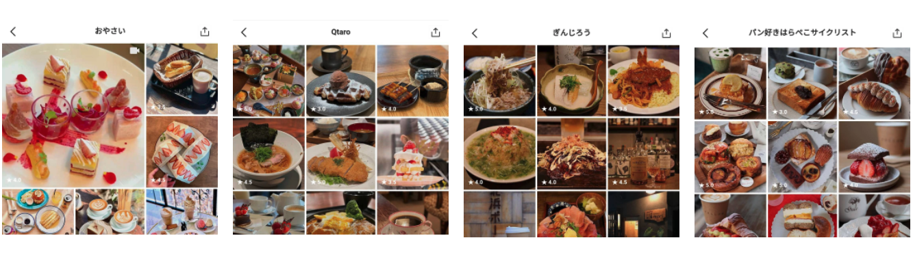 第1期「LINE PLACE」公式アンバサダー投稿一例