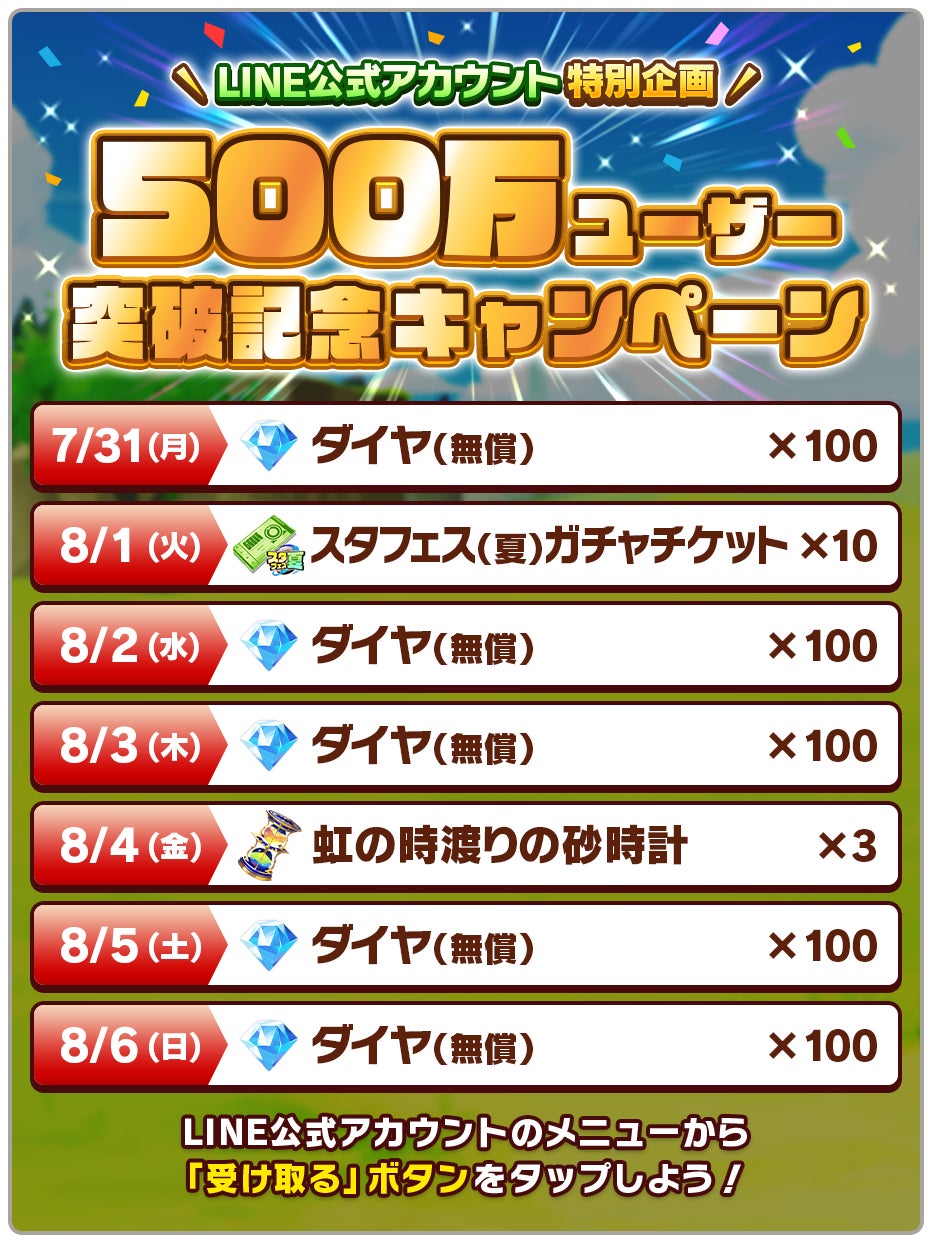 ユーザー数500万人突破!「LINE:モンスターファーム」、新モンスター