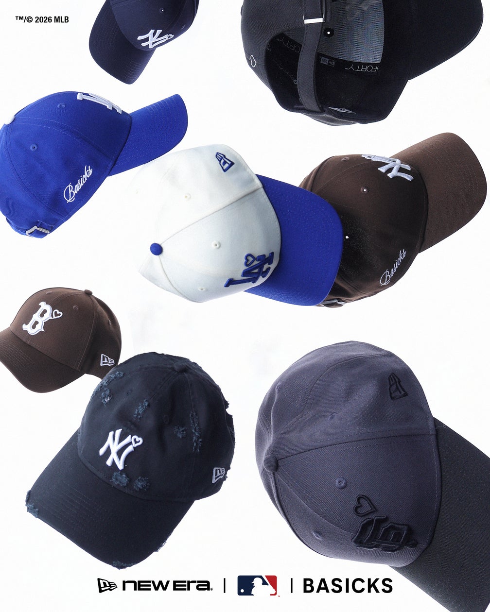 ニューエラ、BASICKSとのトリプルコラボコレクションでMLB(TM)の世界観を表現