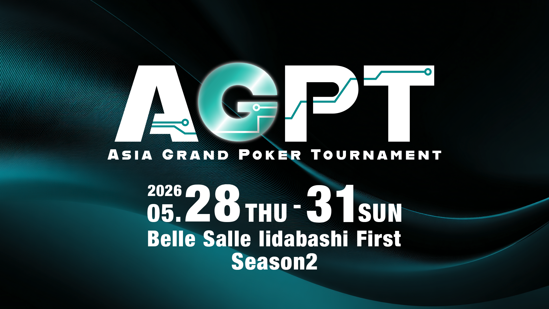 賞金1億円！次世代ポーカー大会AGPT Season2、東京開催
