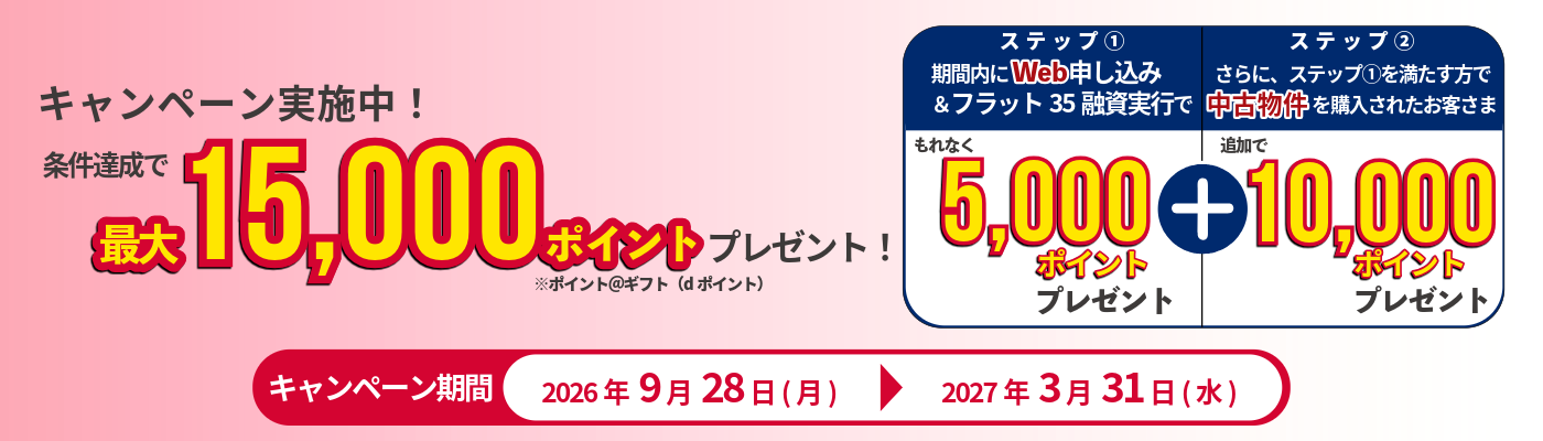 フラット３５住宅ローンWEBお申し込みキャンペーン開始のお知らせ