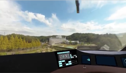 “空飛ぶクルマ”搭乗中イメージ 🄫 Dream On、Deloitte Tohmatsu Group