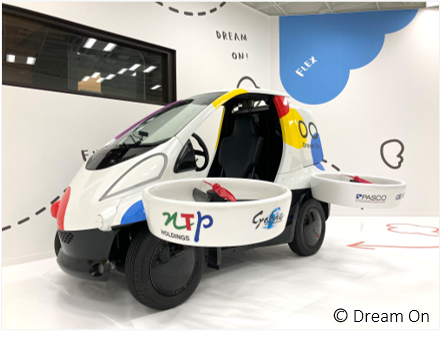 “空飛ぶクルマ” VR用体験車両イメージ