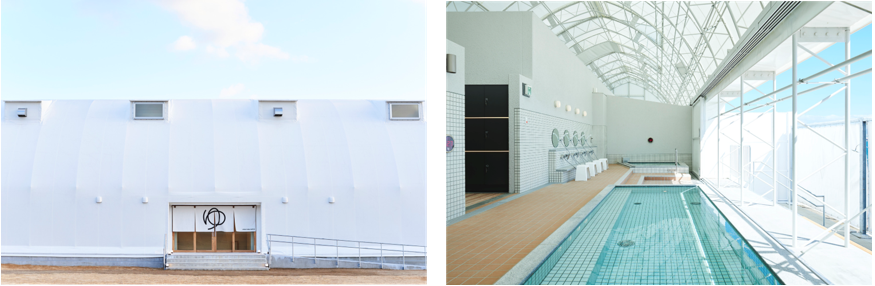 博多湾海岸沿いのおふろ棟