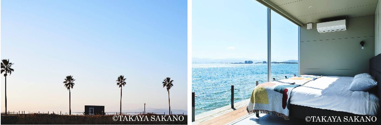 開放的な気分が味わえるシーサイドキャビン