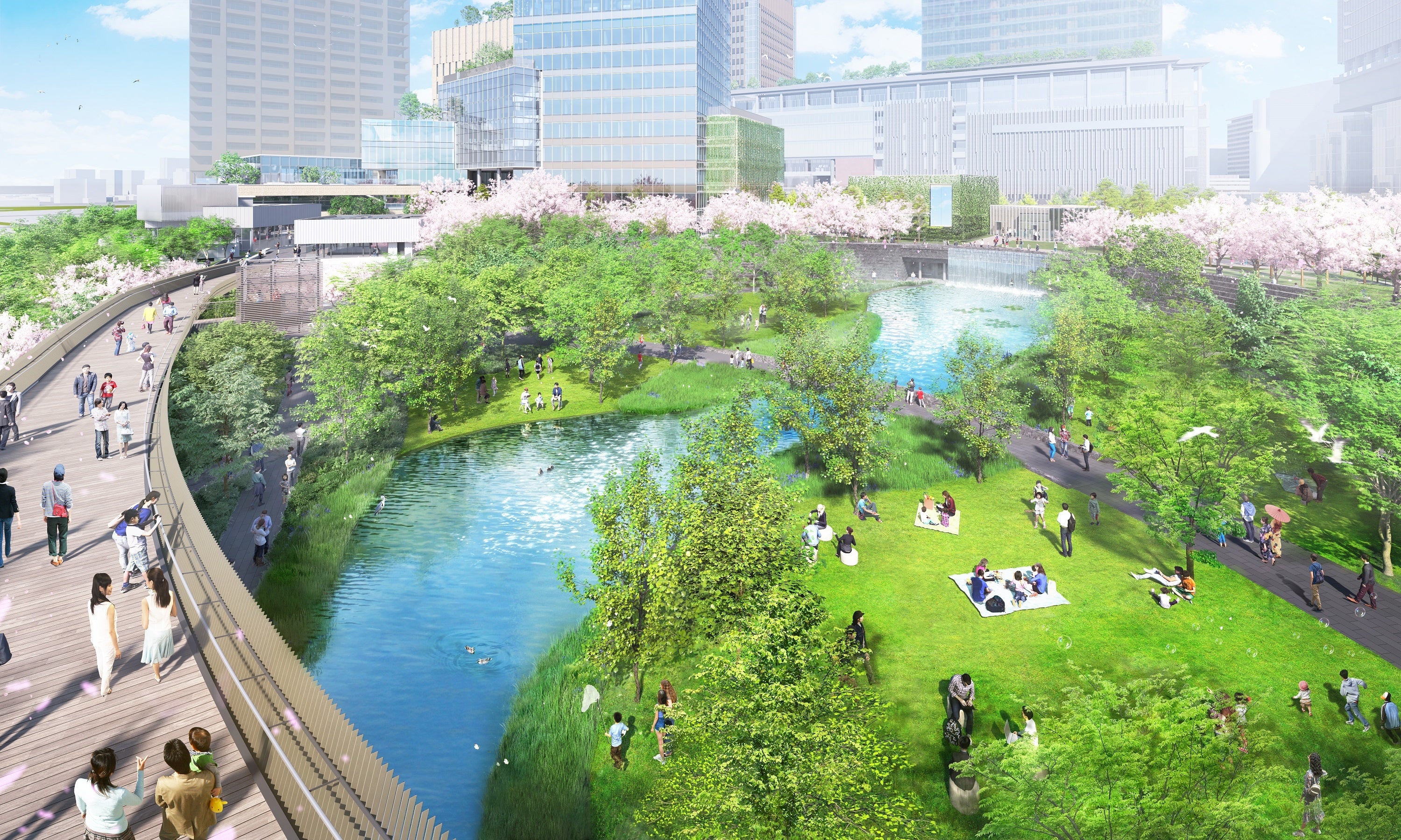 仮称）うめきた公園」工事本格着手 | 三菱地所株式会社のプレス