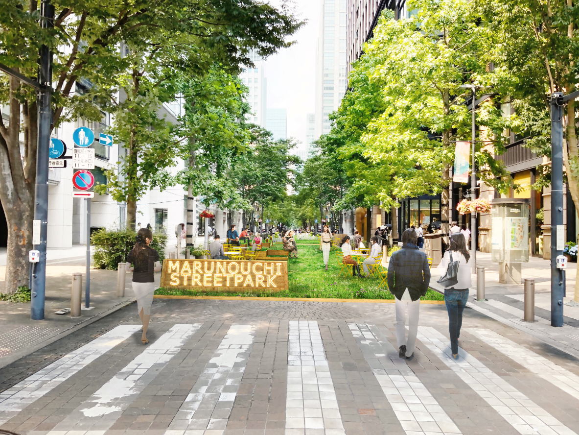 「Marunouchi Street Park 2022 Summer」イメージパース