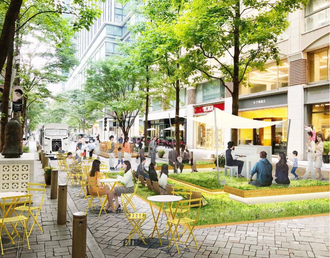 「Marunouchi Street Park 2022 Summer」イメージパース