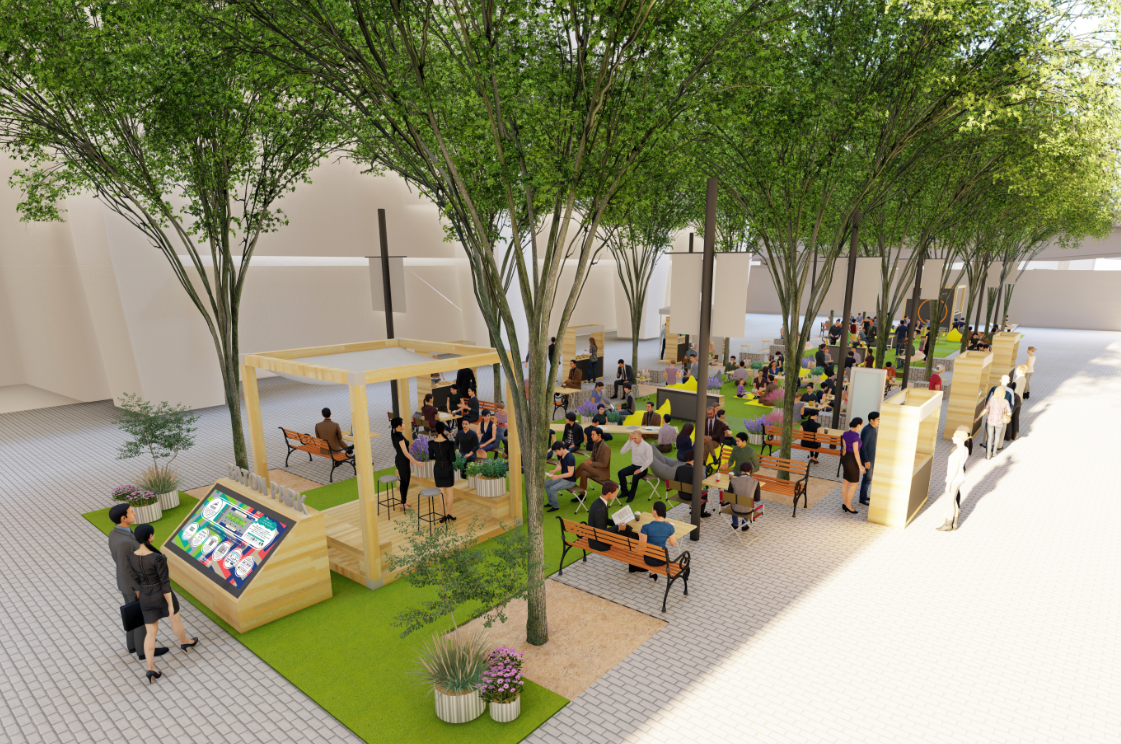 ▲「BATON PARK－KAWABATA-RYOKUDO－」イメージパース