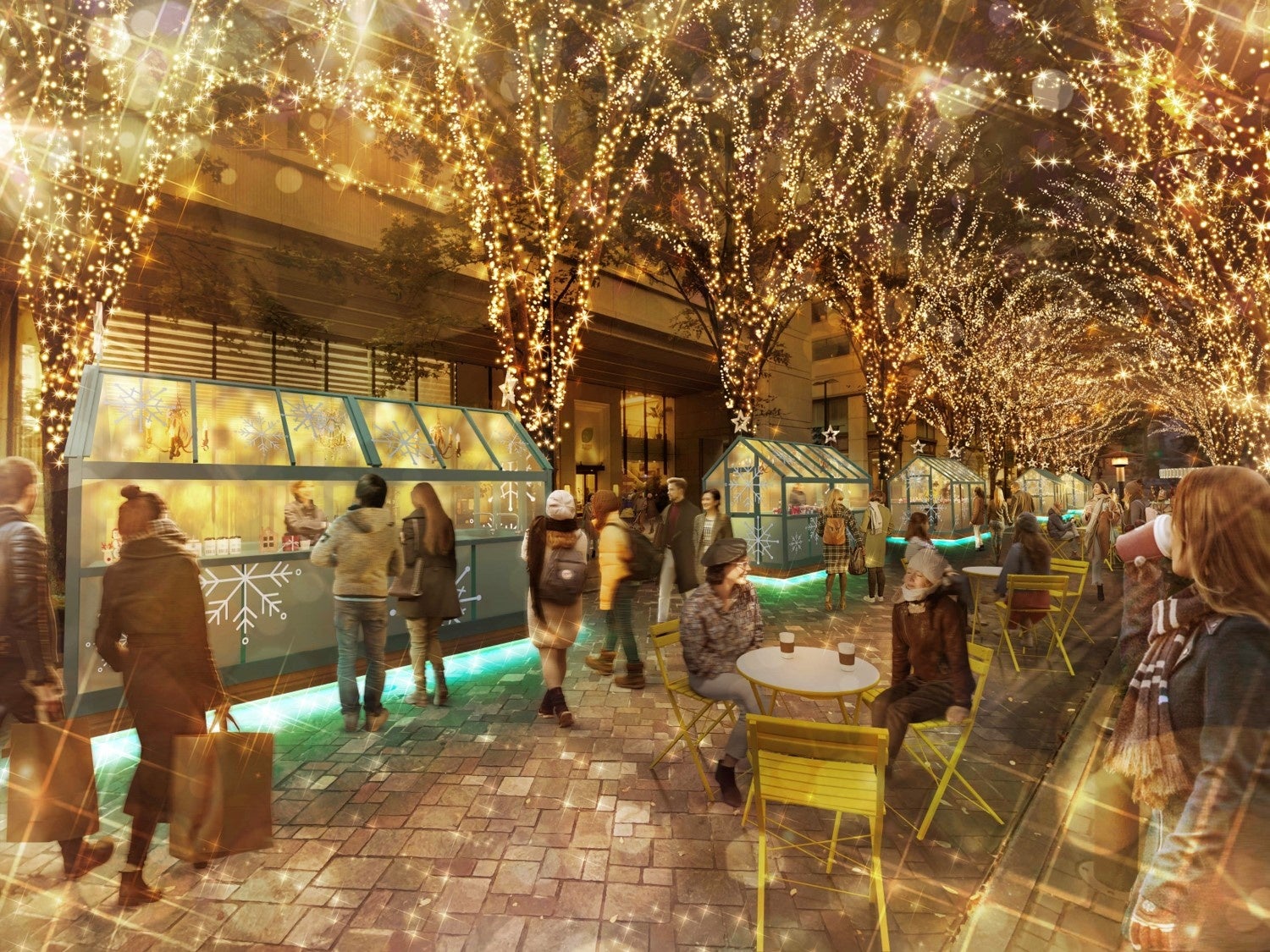 丸の内仲通り イメージパース図①