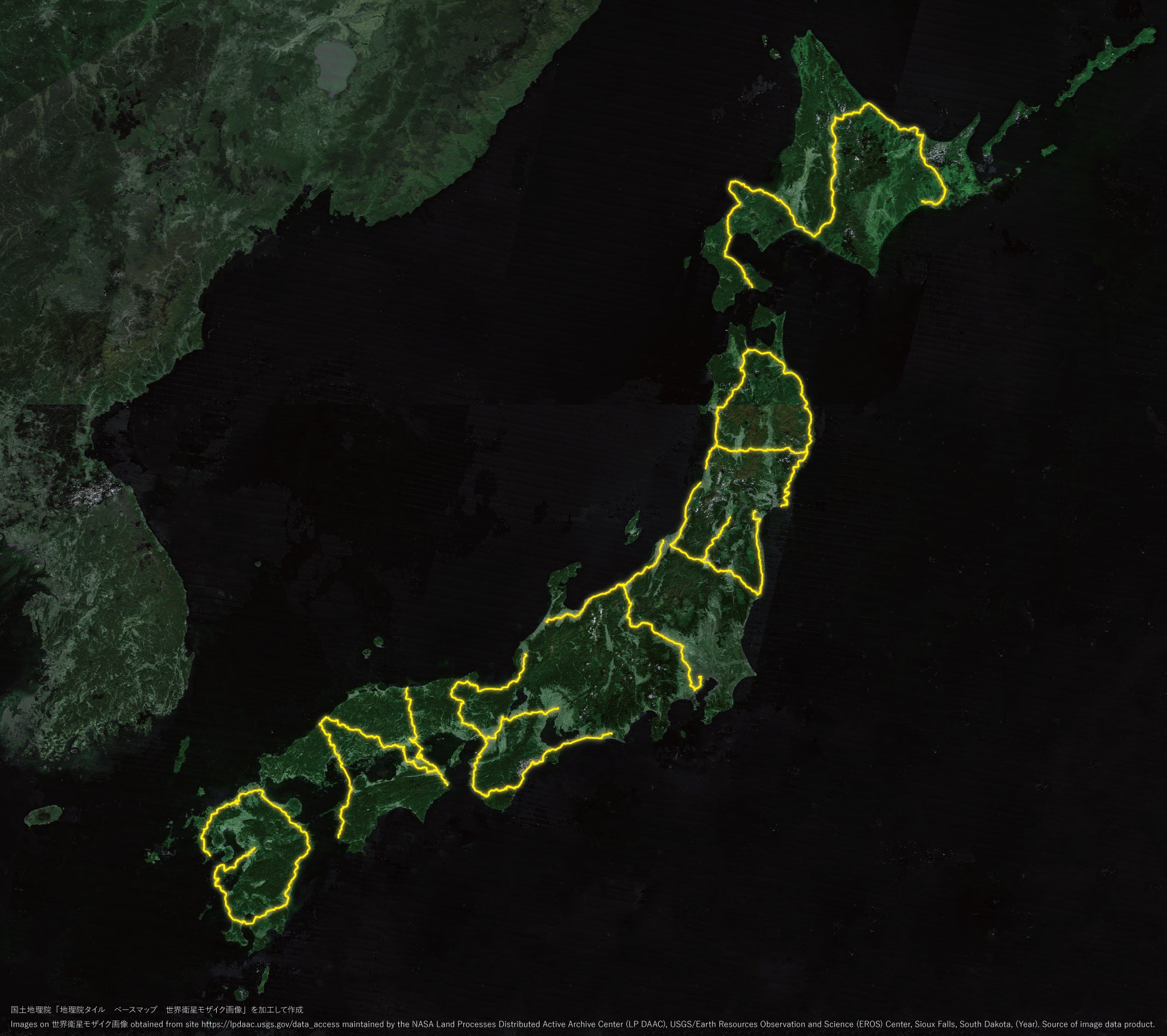 「ONE TEAM」を描いたGPSアート※