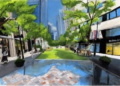 障がい者絵画コンクール出品作品　手描き絵画 障がい者絵画コンクール出品作品 手描き絵画