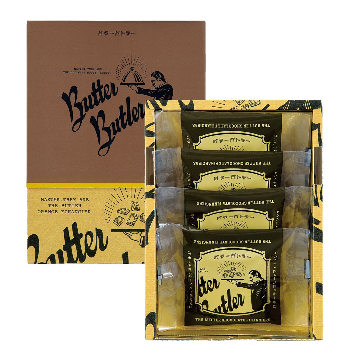 バターチョコレートフィナンシェ4個入