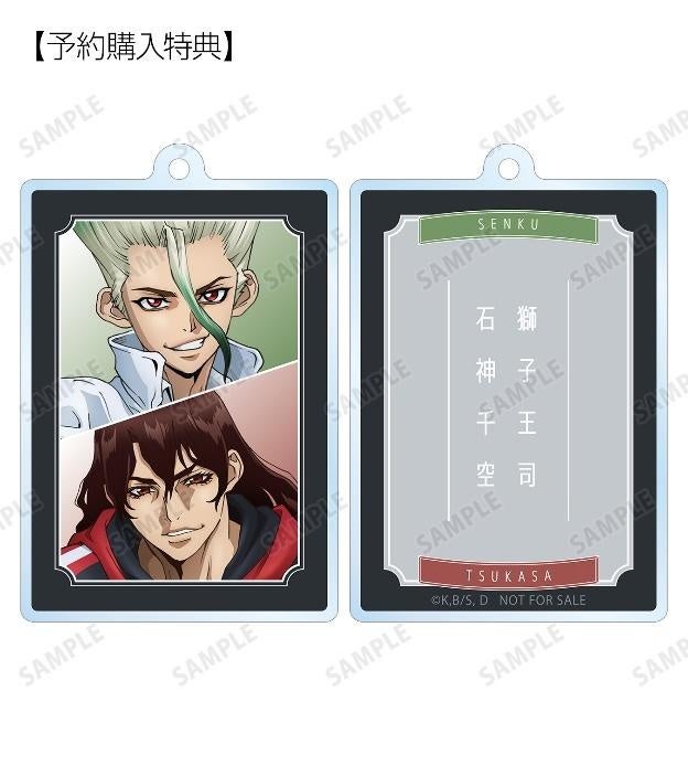 Dr.STONE 　　石神千空 石化前　缶バッジ 　限定特典 スクエア缶バッジ TVアニメ「Dr.STONE」 - 描き下ろしイラスト 石化前ver