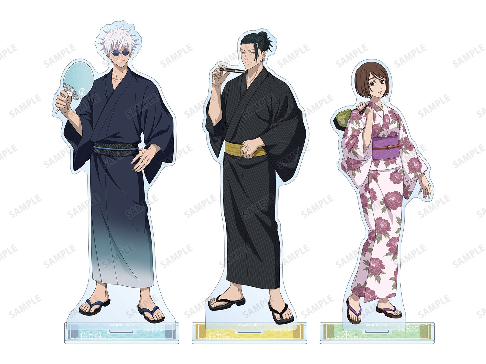 呪術廻戦 浅草花やしき 描き下ろし 浴衣 缶バッジ TVアニメ「呪術廻戦」と「浅草花やしき」のコラボイベントが開催