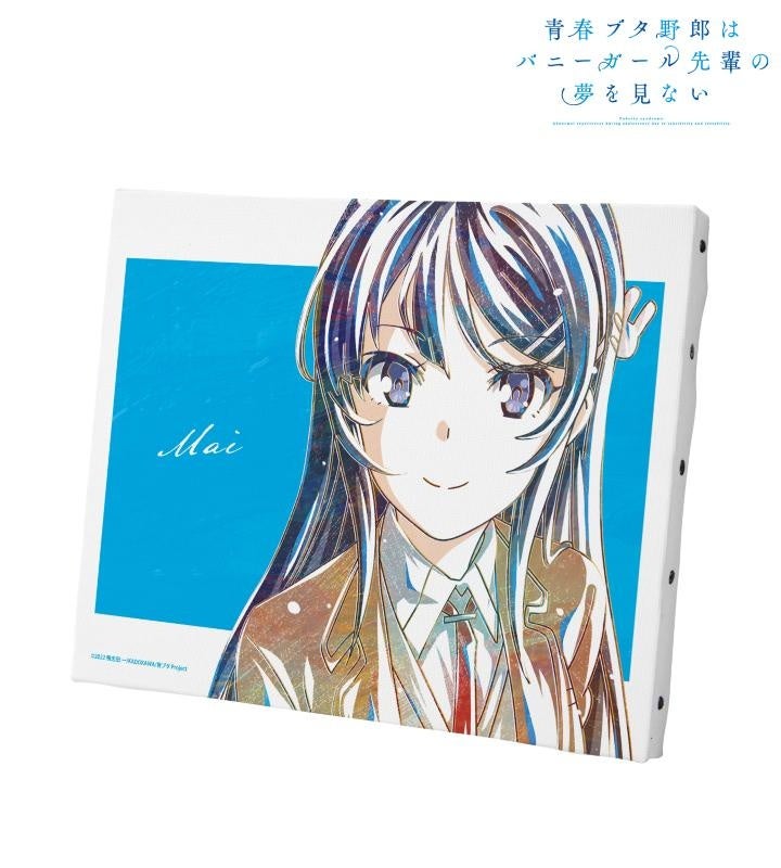 Π青春ブタ野郎シリーズ 原作者直筆サイン入りキャンバスアート 青春ブタ野郎 著者&イラストレーター箔押しサイン入り複製原画