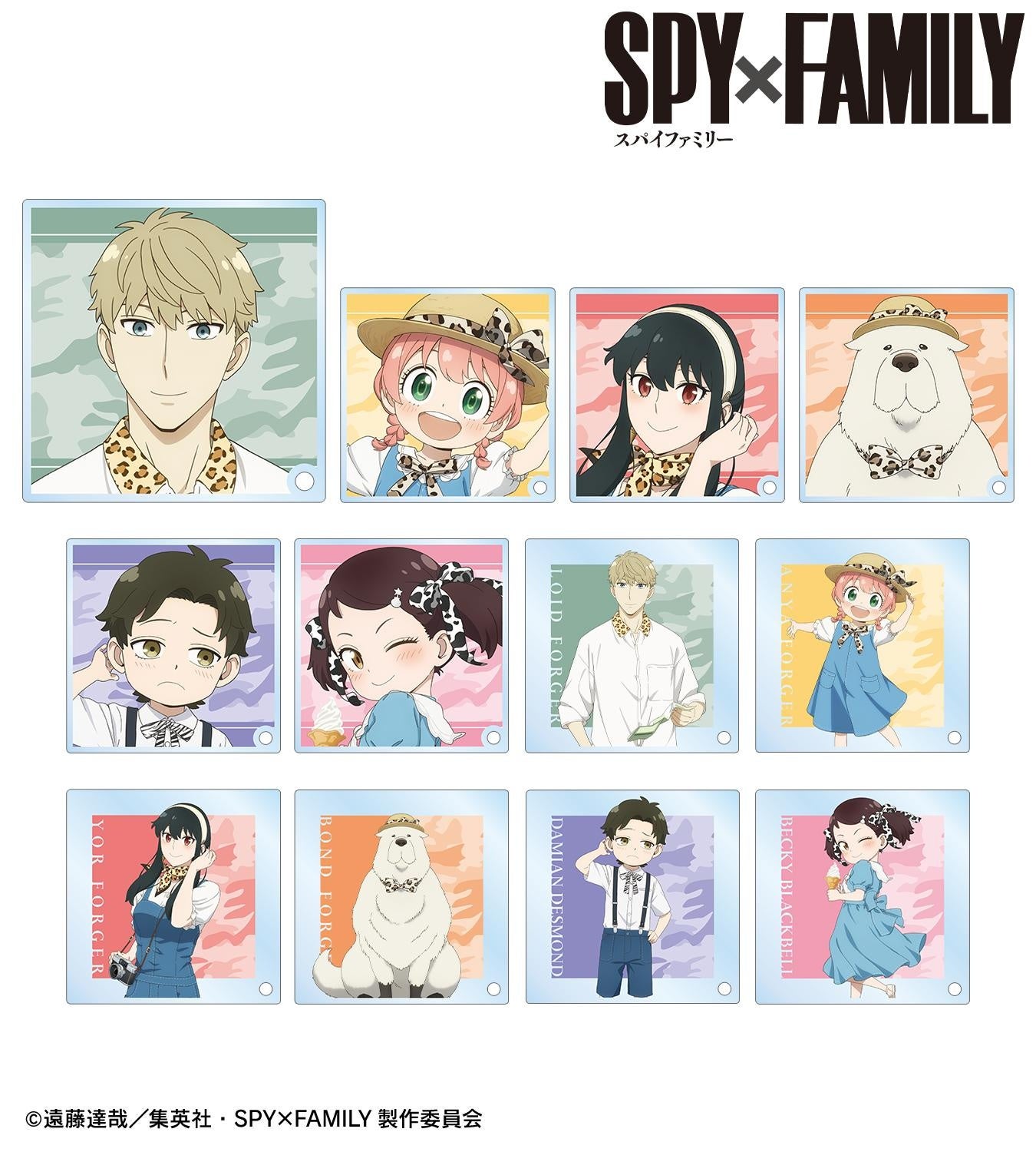キーホルダー　【BOX】SPY×FAMILY 東武動物公園コラボ トレーディング ちびキャラ アクリルキーホルダー SPY×FAMILY - 東武動物公園コラボ トレーディング ちびキャラ