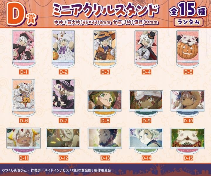 メイドインアビス くじ Draw！Draw！ キャラファイングラフ ポスター メイドインアビス くじ Draw！Draw！ キャラファイングラフ