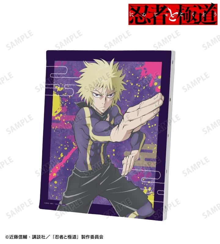 【激レア】メダリスト キャンバスボード TVアニメ『忍者と極道』のキャンバスボード、マルチデスクマット、缶
