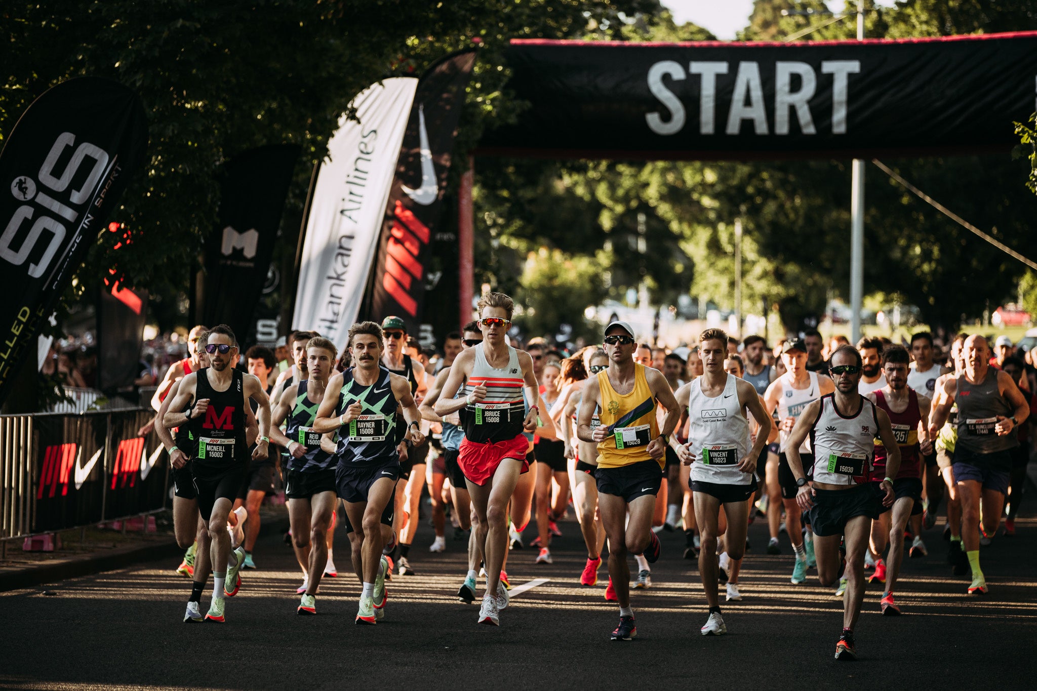2021年メルボルンマラソンのスタート　（写真提供：IMG  EVENTS)