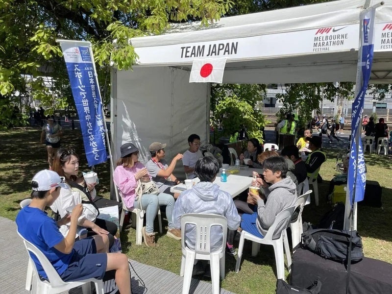 Team Japan のテントの様子