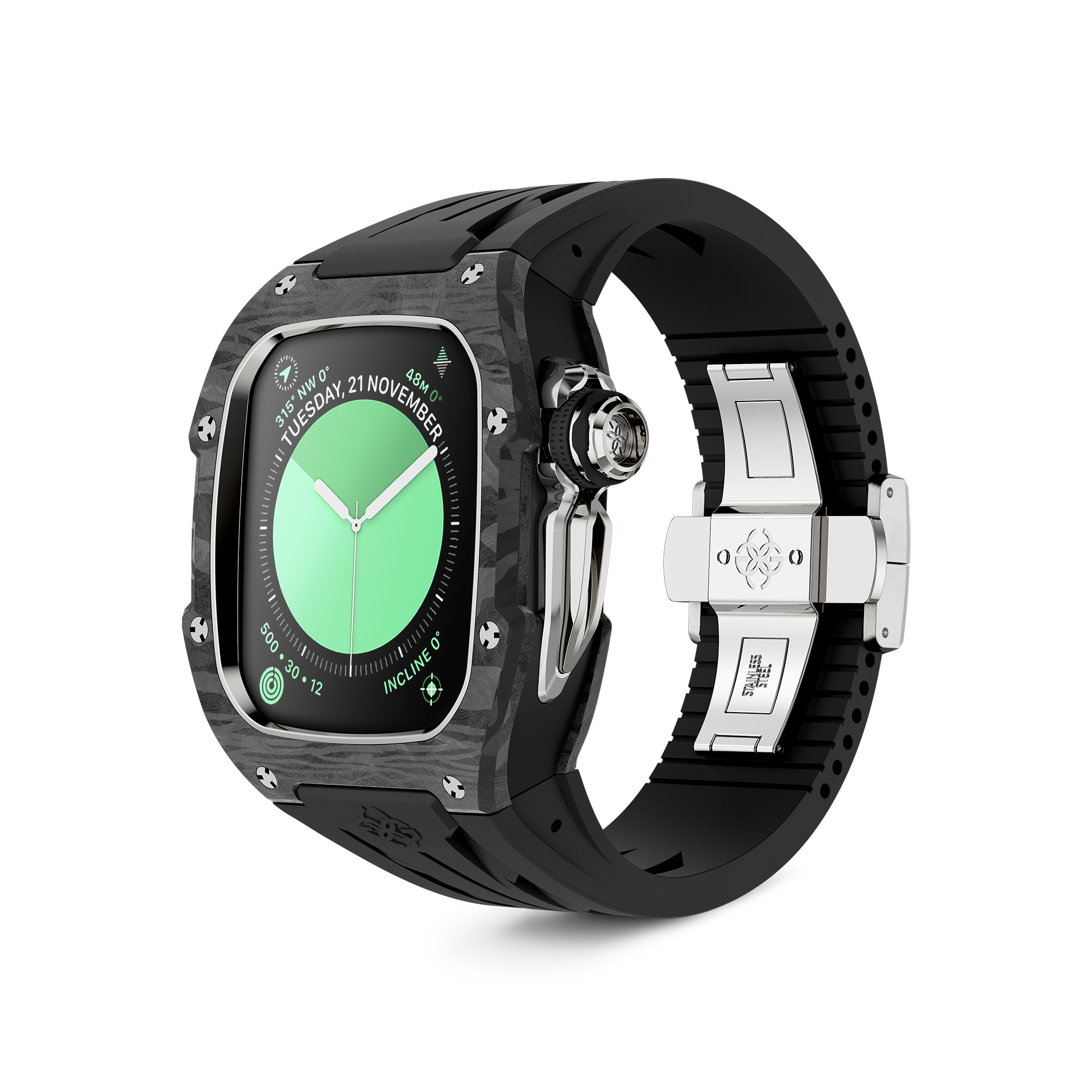 正規品ゴールデンコンセプト　RSCⅢ45シルバーカーボン 日本初上陸】高級アップルウォッチケース「GOLDEN CONCEPT」から