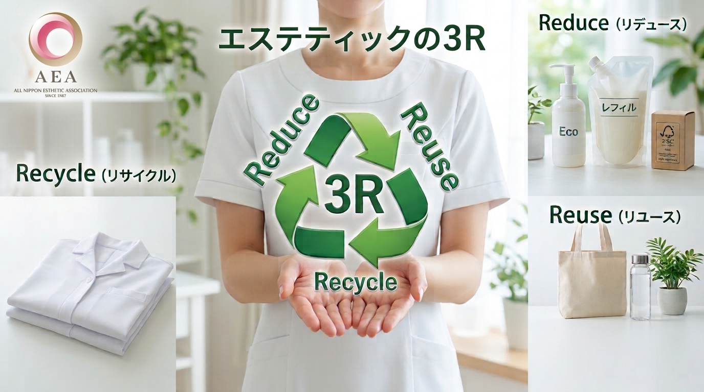 エステティック業界が取り組む３R推進・サステナビリティをHPで公開【（一社）日本エステティック業協会】