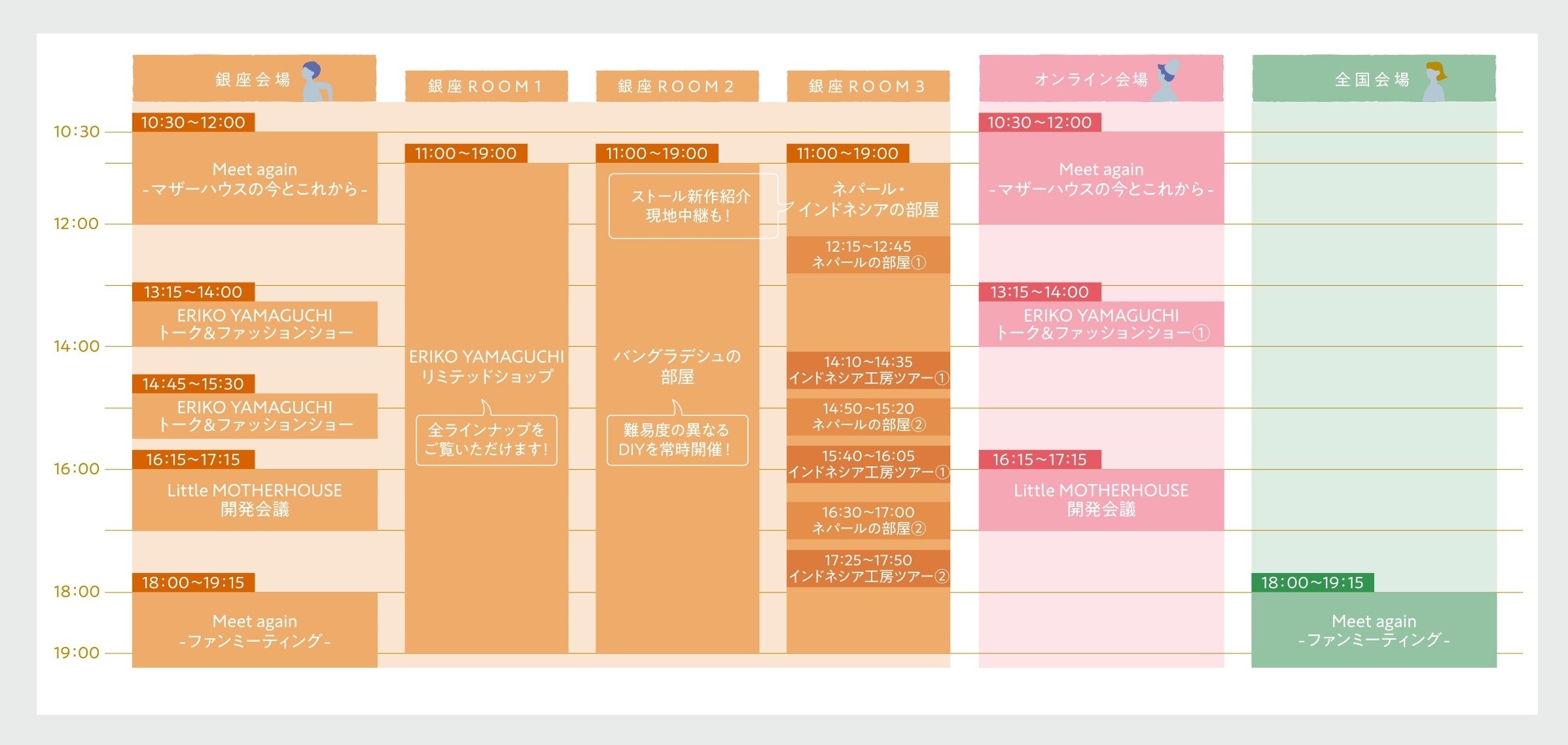 9.3（土）当日のタイムスケジュール