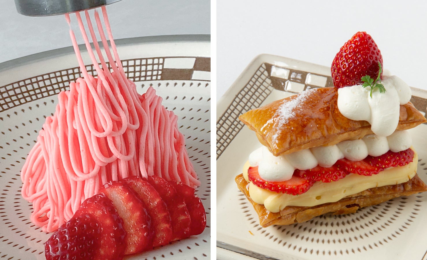 オリエンタルホテル福岡 博多ステーション 22年2月1日 火 より甘酸っぱい苺スイーツ2種類が新発売 しぼりたて苺レアチーズモンブラン いちご のミルフィーユ Hmjのプレスリリース オリエンタルホテル福岡 博多ステーション 22年2月1日 火 より甘酸っぱい苺スイーツ2種類が新発売 しぼりたて苺レアチーズモンブラン いちご のミルフィーユ Hmjのプレスリリース